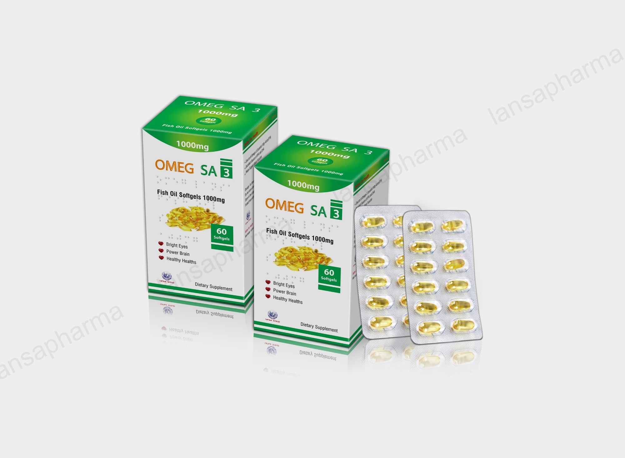 Omega Fish Oil Softgels 1000mg