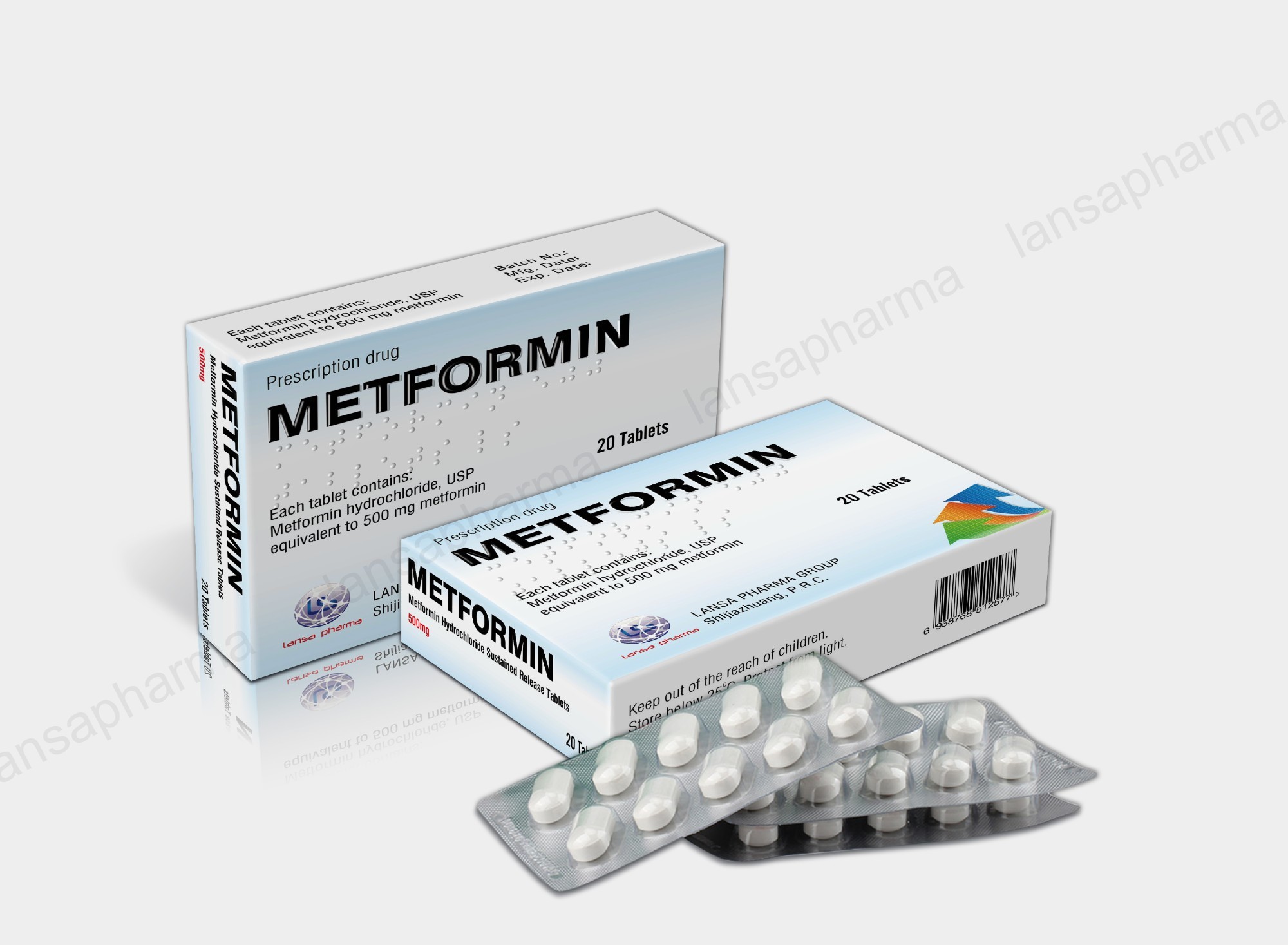 Metformin Hydrochloride Sustained Release Tablets